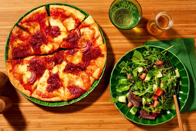 Sød og stærk nduja-pizza