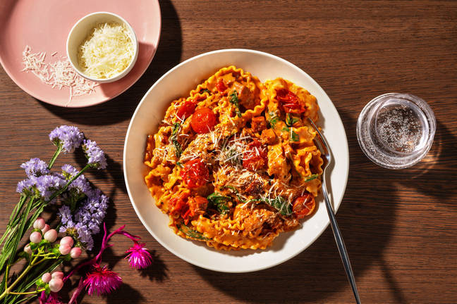 Smokey mafaldine met chorizo