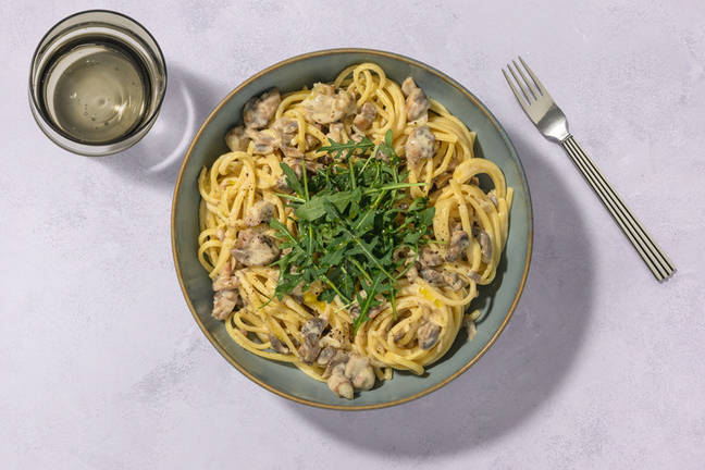 Umami Miso Mushroom Linguine