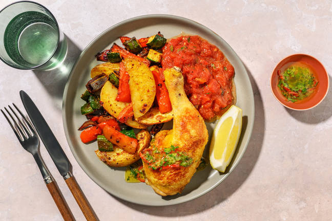 Pouletschenkel mit Petersilien-Chimichurri