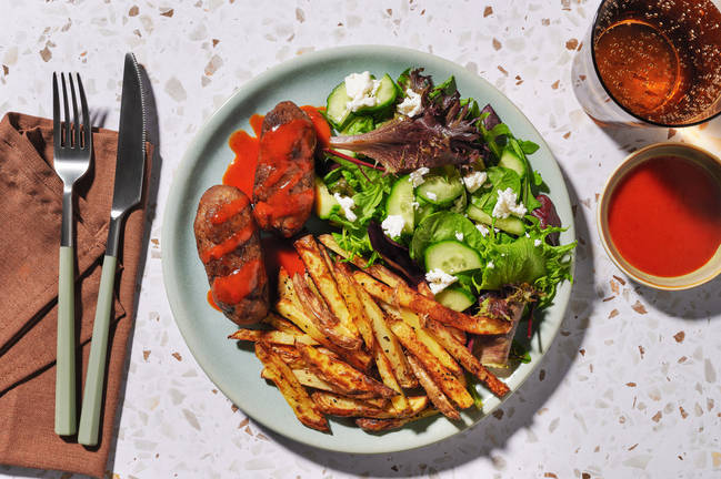Chermoula Meat-Free Koftas in Honey-Harissa Sauce