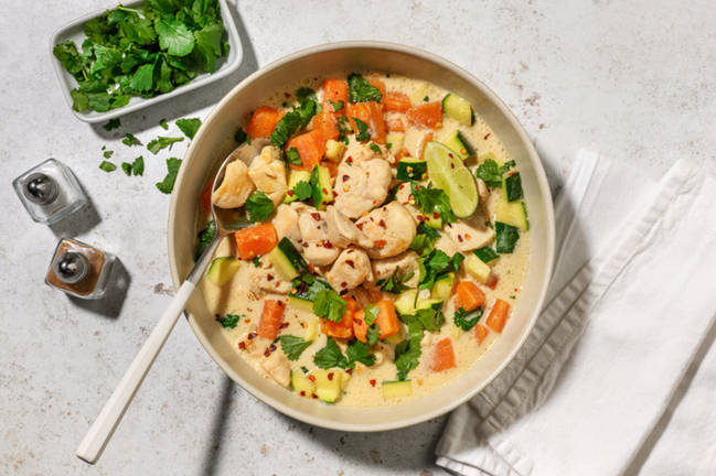 Tom Kha Gai: Sopa tailandesa de pollo y coco