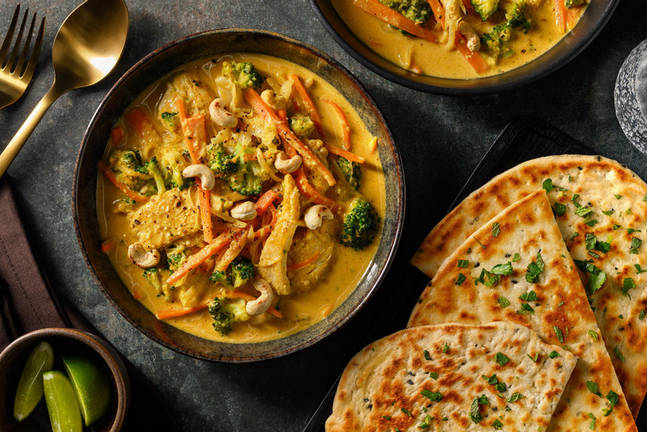 Hähnchen Korma mit buntem Gemüse