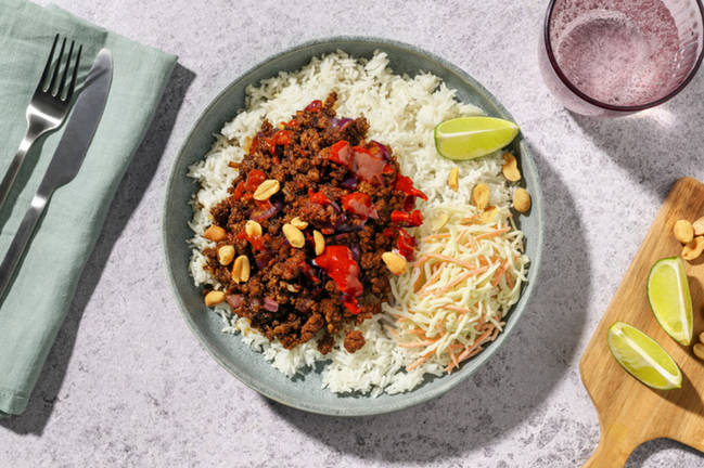Speedy Sweet Asian Bowl with Mixed Mince