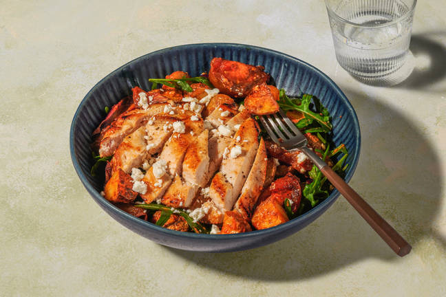 Butterflied Chicken and Kumato Tomato Salad