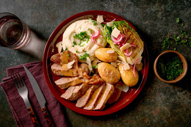Entrecote met honing-mosterdsaus