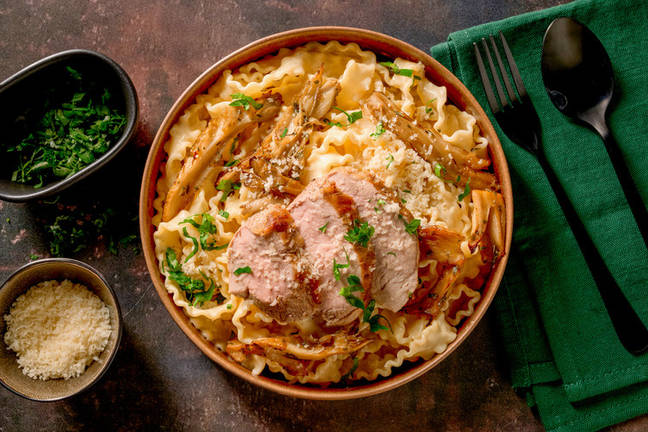 Pork Tenderloin with Mafaldine