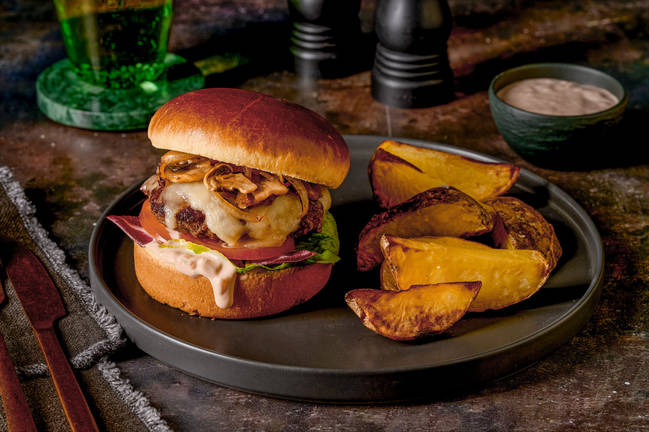 Double Smash Burger on Brioche