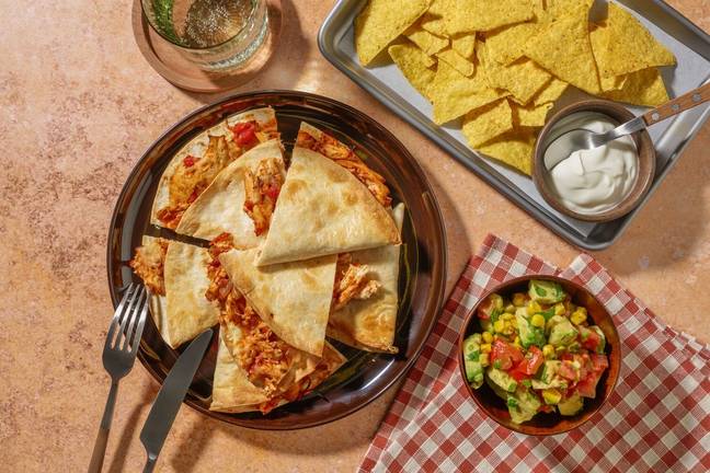 Ostefyldte kyllinge-enchiladas