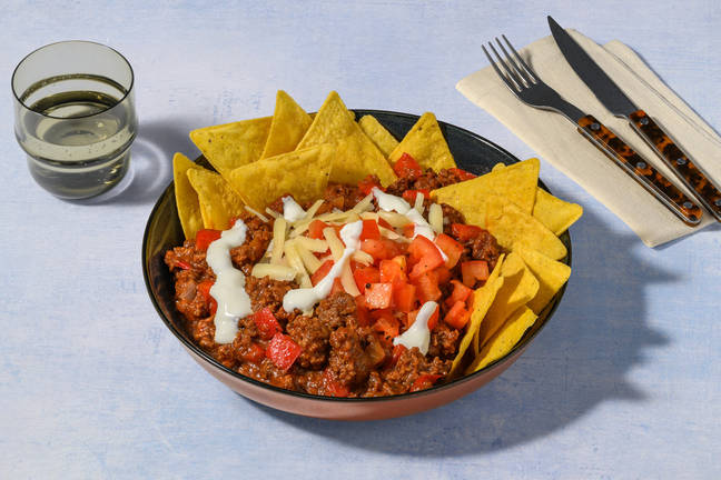 Beef and Guinness® Chilli Loaded Nachos