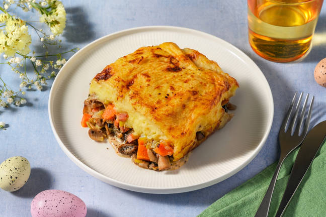 Banging Bacon, Mustard and Mushroom Pie