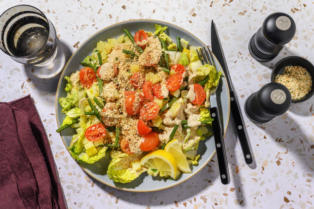 Tonnato-stijl tonijnsalade met knoflookpanko