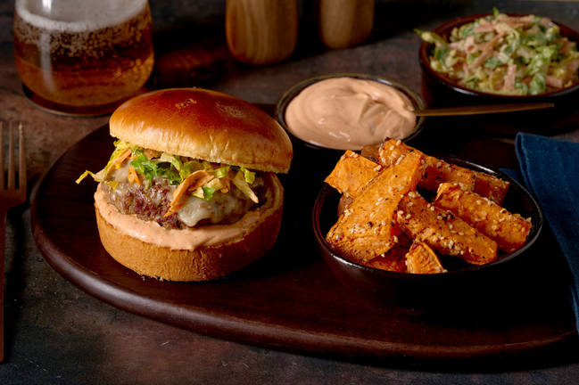 Teriyaki-Burger mit Bio-Rinderhackfleisch