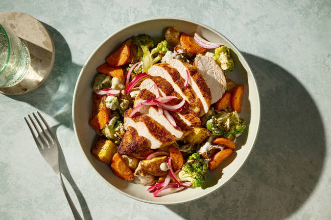 Kashmiri Style Chicken & Romanesco Warm Salad