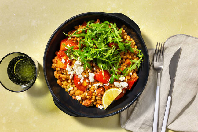 Chorizo and Pesto Butter Bean Jumble