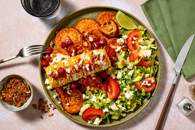 Chorizo Elotes Style Loaded Corn on the Cob