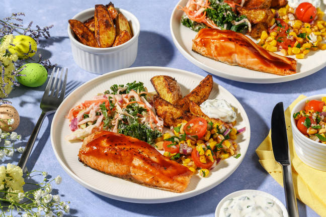 BBQ-laksefest med ranchdressing