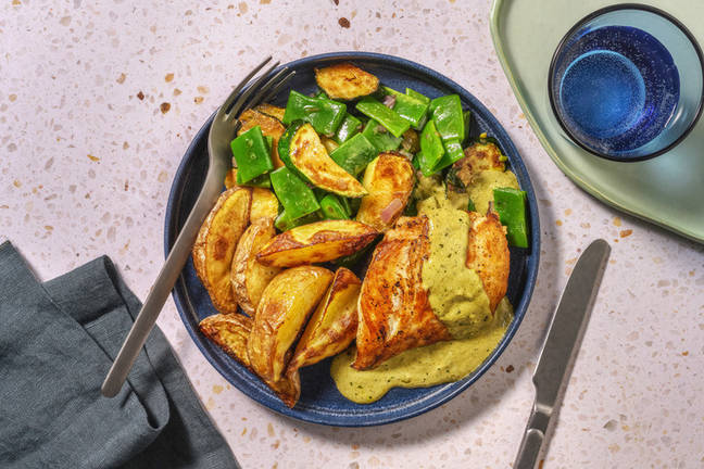 Kalkoenfilet in basilicumroomsaus