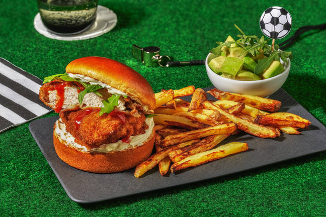 Crispy Chicken and Hot Sauce Burger