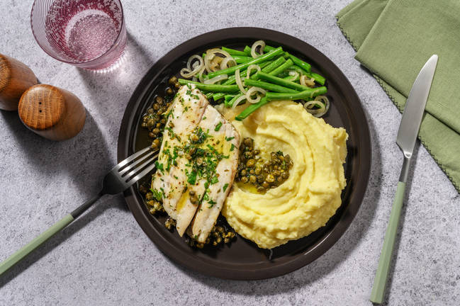 Franskinspireret barramundi 'meunière'  