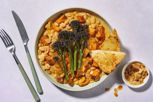 Purple Sprouting Broccoli & Spiced Butter Bean Bowl