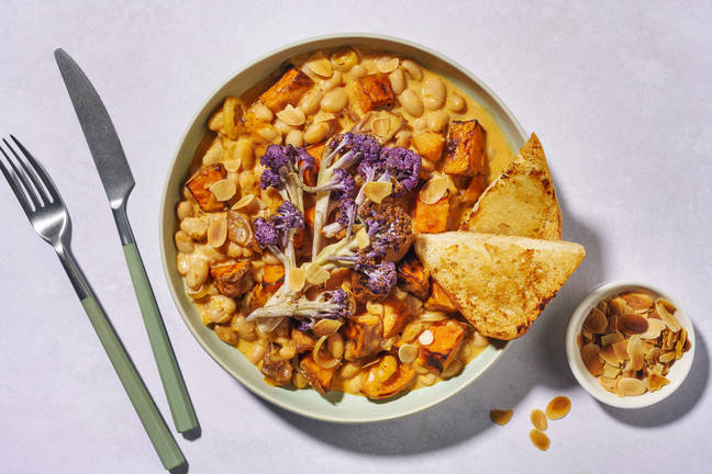 Purple Sprouting Broccoli & Spiced Butter Bean Bowl