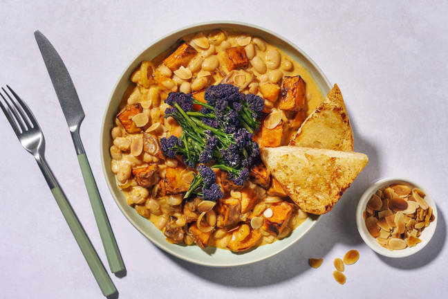 Purple Sprouting Broccoli & Spiced Butter Bean Bowl