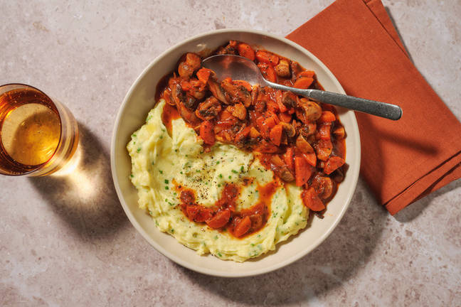 Hearty Double Mushroom Bourguignon