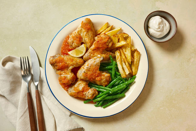 Chicken Wings in Homemade Peri Peri Sauce