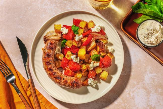 Saucisse de Toulouse & ses légumes estivaux