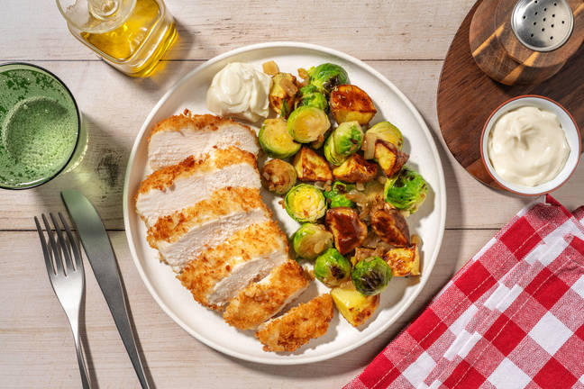 Poulet croustillant du chef & mayo saveur truffe