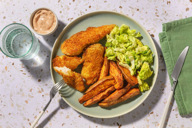Crispy tenders de poulet & mayo-chipotle