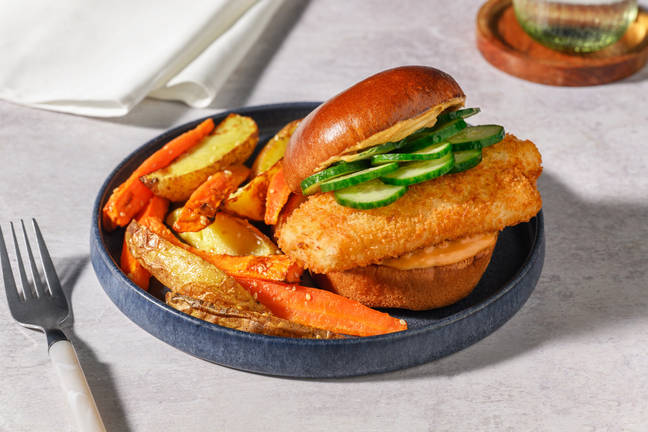 Burger poisson pané & mayo fusion