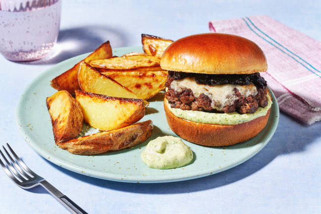 Burger à l’italienne & mayo basilic