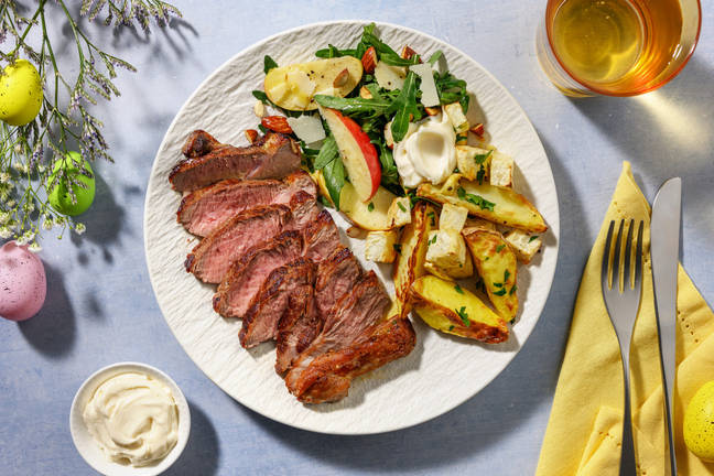 Biff og karamellisert sjalottløksmør