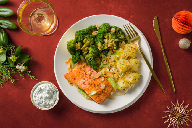 Zartes Lachsfilet mit Senf-Marinade