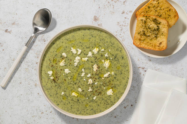 Nuestra crema de verduras con col kale