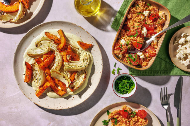 Mediterranean Style Roasted Fennel & Chilli Yoghurt