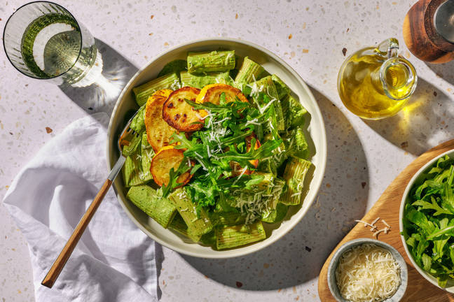 Miso, Green Chilli and Yellow Courgette Rigatoni 