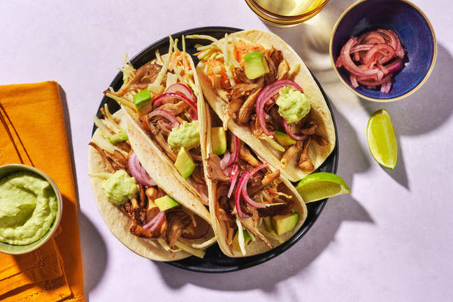 Tacos aux champignons au chipotle & fromage
