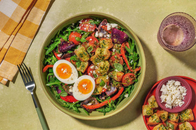 La Peperonata : poivrons rôtis & fromage frais