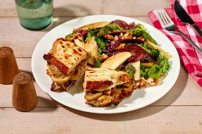 Croque champis & béchamel à la fourme d'Ambert