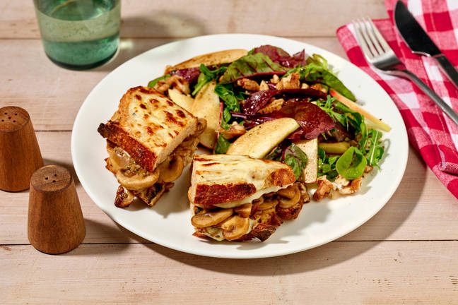 Croque champis & béchamel à la fourme d'Ambert
