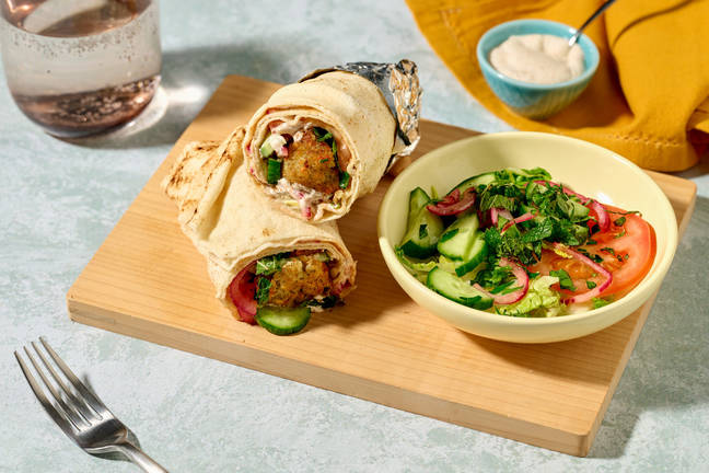 Sandwich libanais falafels & crudités