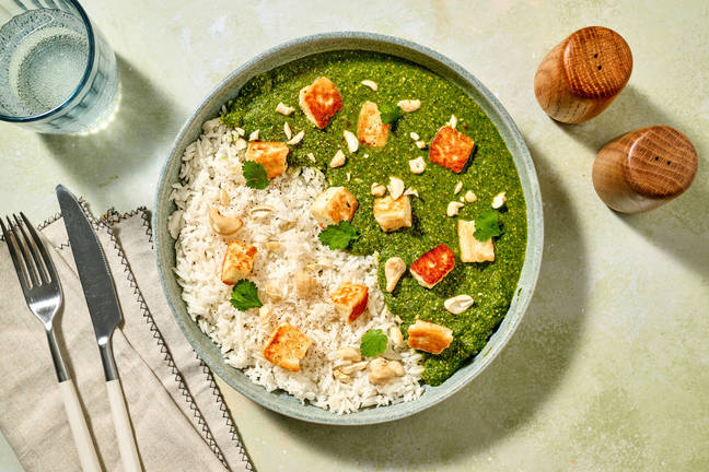 Palak paneer épicé : fromage indien & épinards
