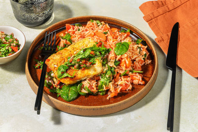 Lieu sauce chimichurri à l’argentine