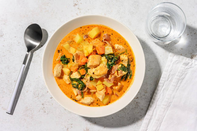 Mijoté Toscan : poulet & jambon sec