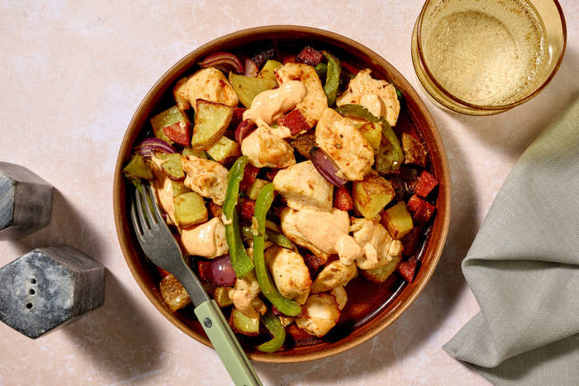 Tout au four : poulet & chorizo à l'espagnol