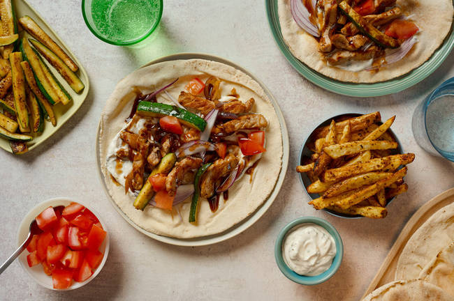 Gyros-inspired Gammon Wraps