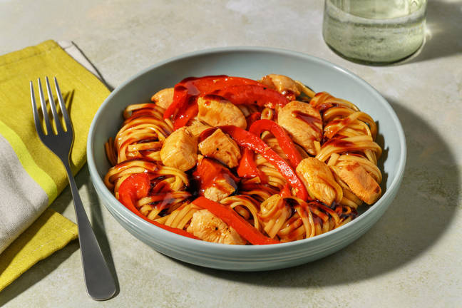 Nouilles soba & poulet sauce bulgogi maison